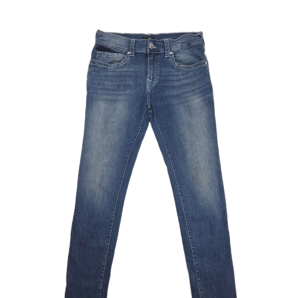 True Religion Jeans Rocco Relaxed Skinny Men Sz 34x33 Medium Wash Denim Stretch